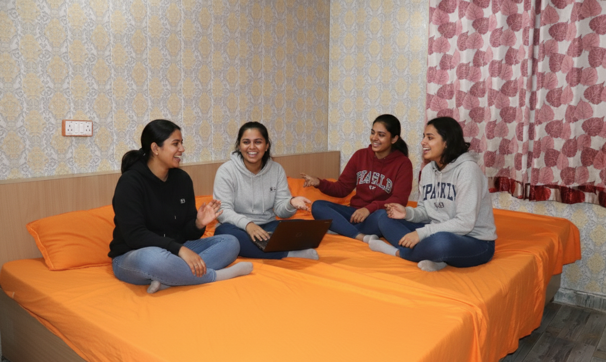 Students Dining Together